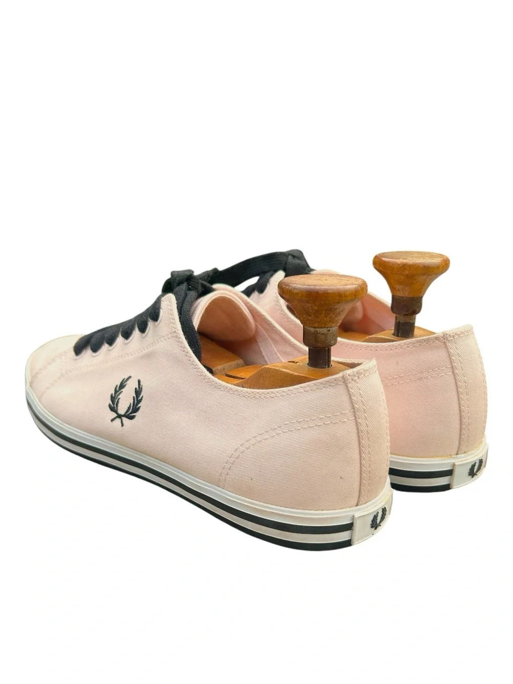 Fred Perry Kingston Twill Canvas Sneakers Light Pink Mens Size 9
